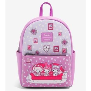 Loungefly My Melody & Kuromi Slumber Party Mini Backpack